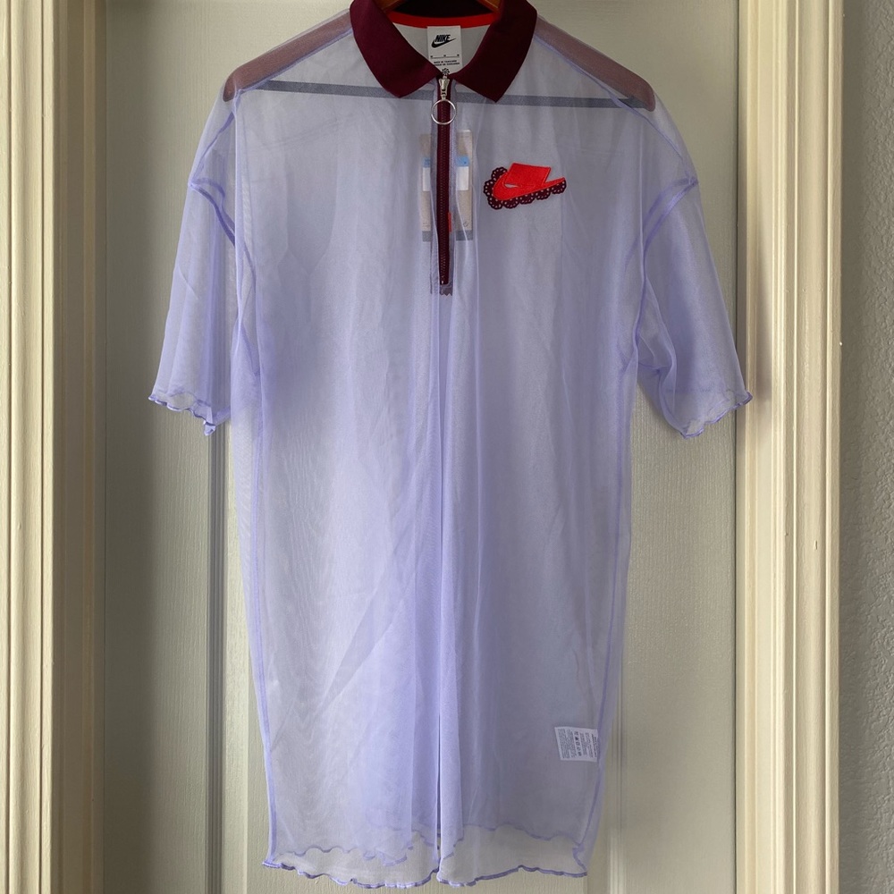 Nike women’s dress shirt purple color size M
